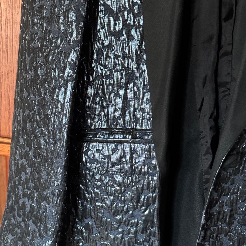 Rachel Comey Amboy Black Silver Metallic Jacquard Blazer Jacket πΎππͺπππ Sz xs - Picture 12 of 16